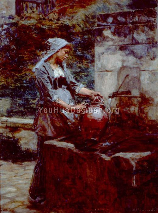 A Water Drawer - 莱昂·奥古斯汀·莱尔米特